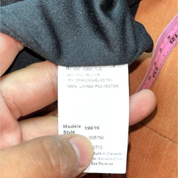 Y2K. Joseph Ribkoff Black Sleeveless V-Neck Bubble Mini  Dress Women’s Size 4 - Picture 5 of 8